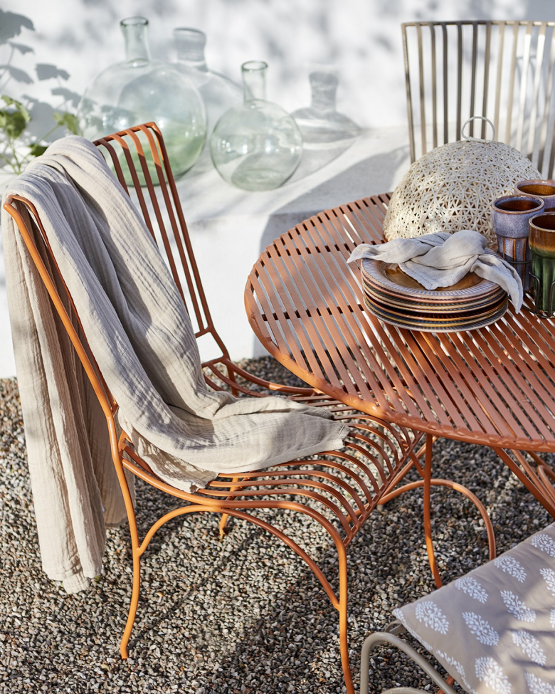 Tafel 'Visby' Rond 100cm - Oranje