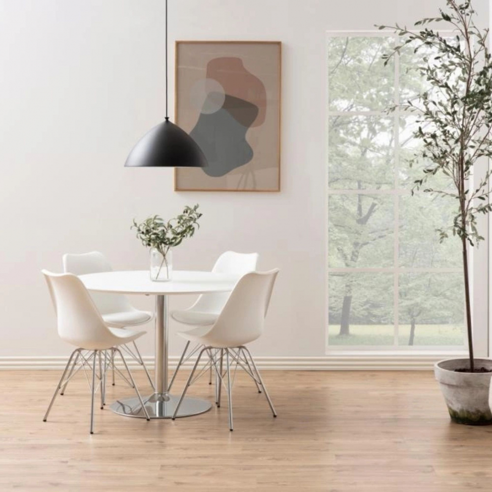 Stoel 'Eris' - Wit/Zilver