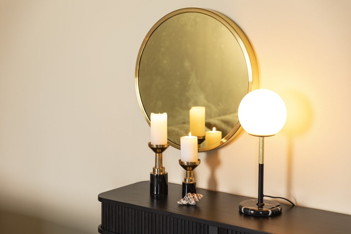 Spiegel 'Bandit' Rond 60cm - Koper