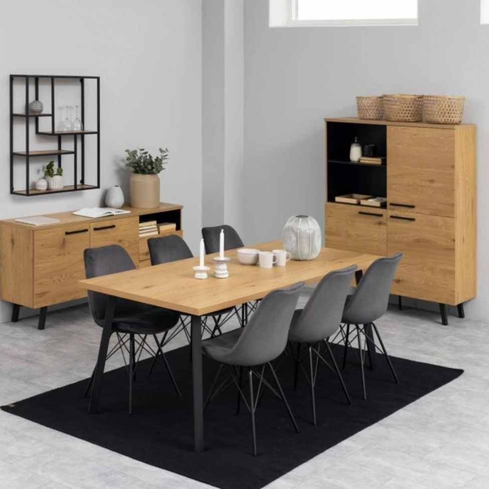 Stoel 'Eris' - Grijs/Zwart