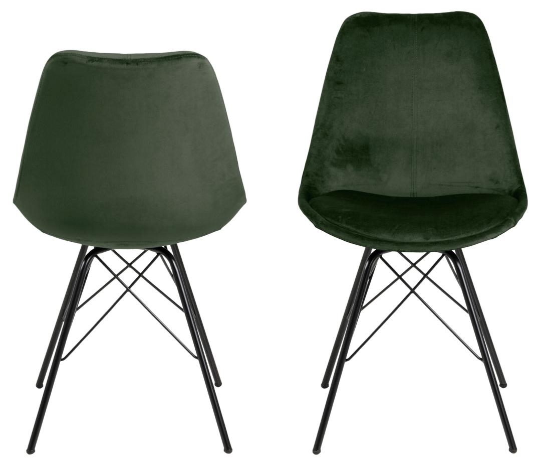 Stoel 'Eris' - Groen/Zwart
