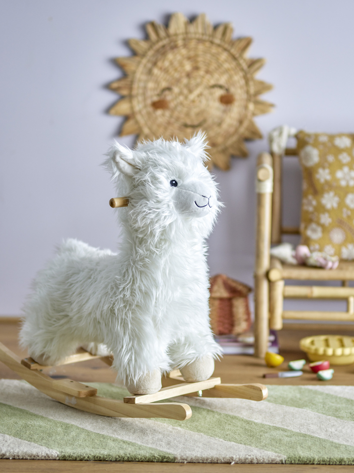 Schommelpaard 'Rocking Lama' - Wit