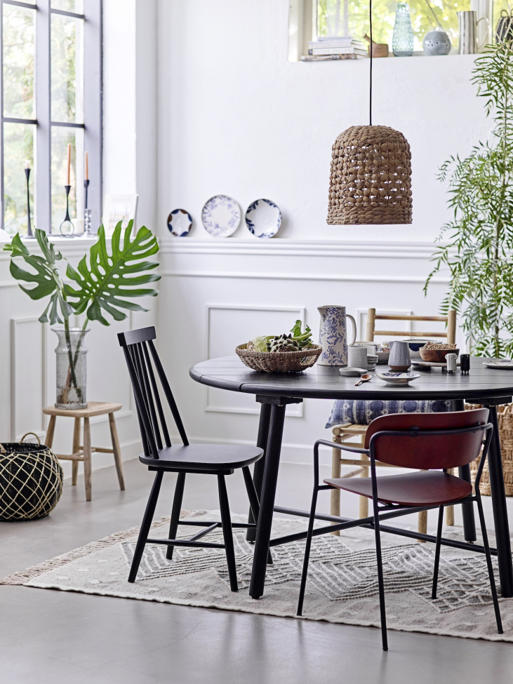 Eettafel 'Lope' 140cm Rond - Zwart