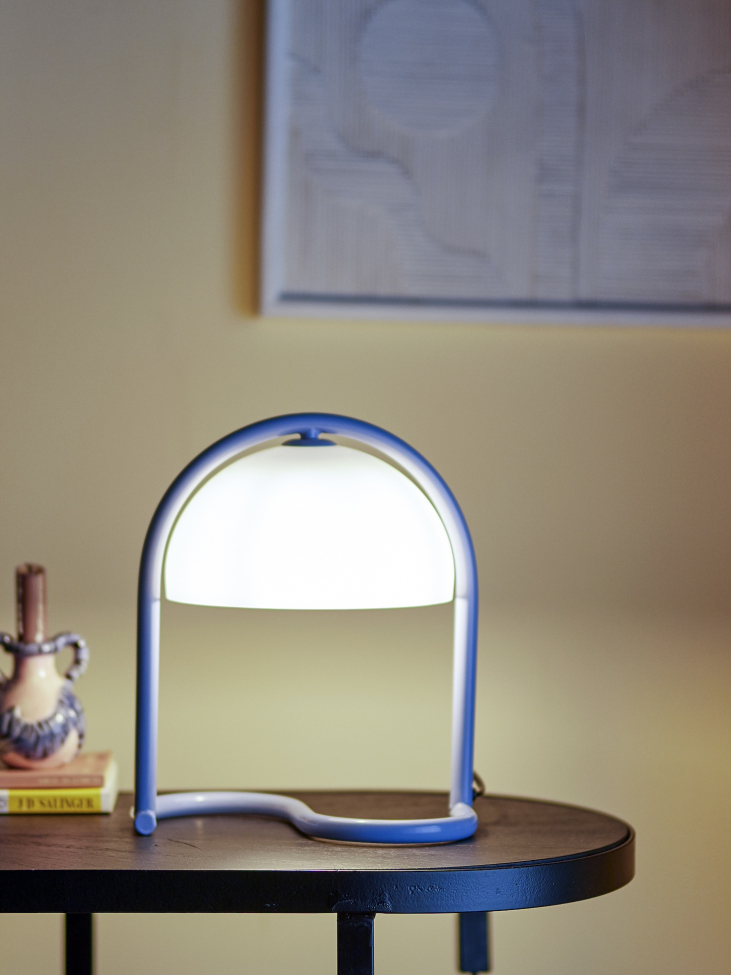 Tafellamp 'Favour' 24.5cm Rond - Blauw