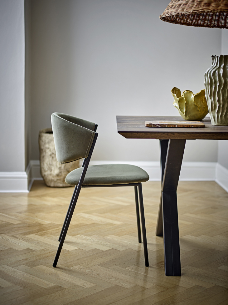 Eetstoel 'Marlo' Gerecycled materiaal - Groen