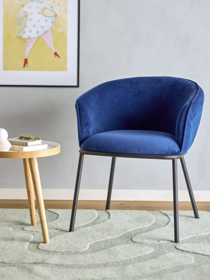 Eetstoel 'Cortone' - Blauw