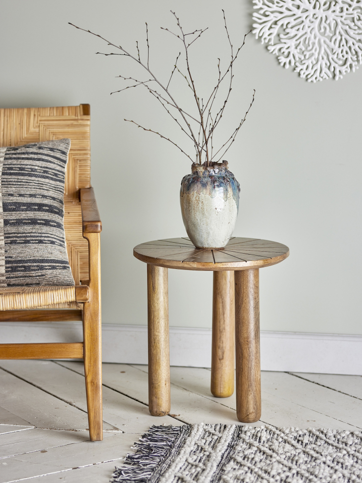 Salontafel 'Stella' 40cm Rond- Natuur