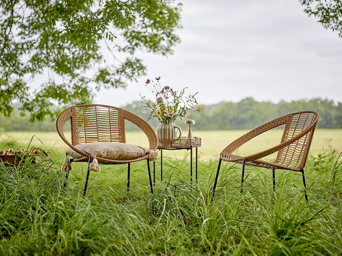 Loungeset 'Dudine' - naturel/rotan
