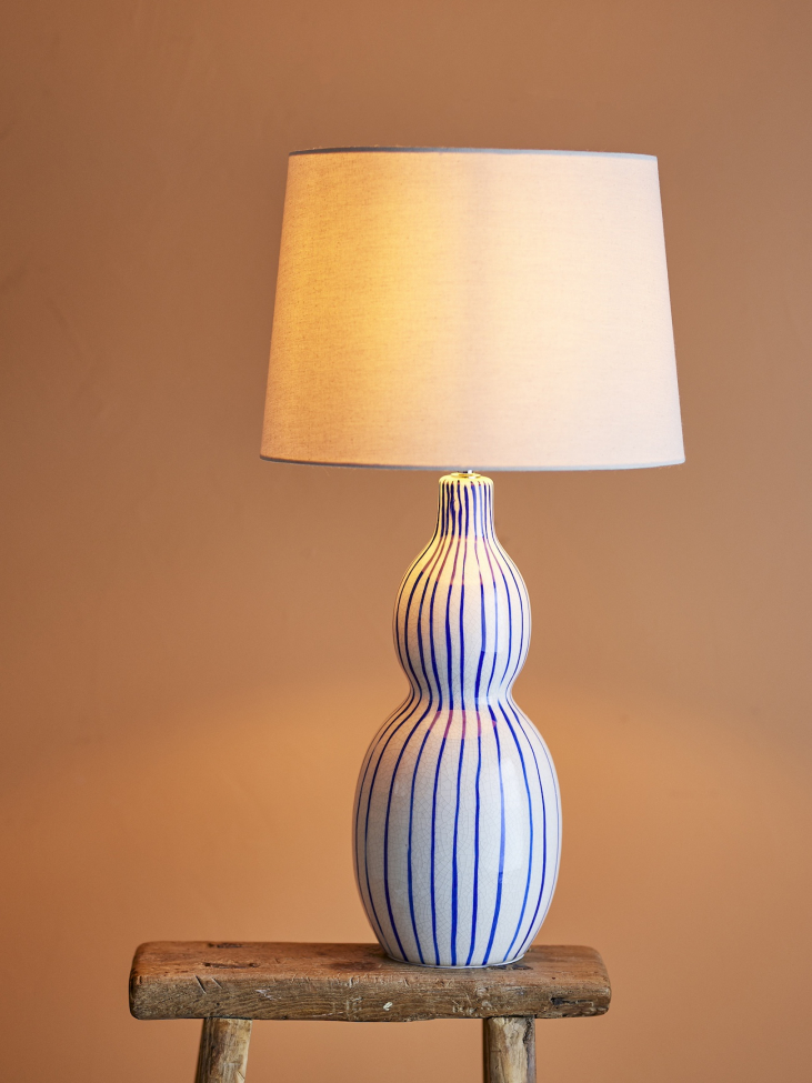 Tafellamp 'Gavisa' 35,5cm Rond - Blauw