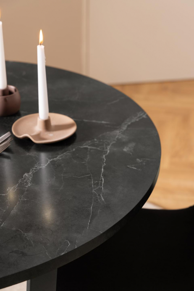 Eettafel 'Filipstad' - Zwart