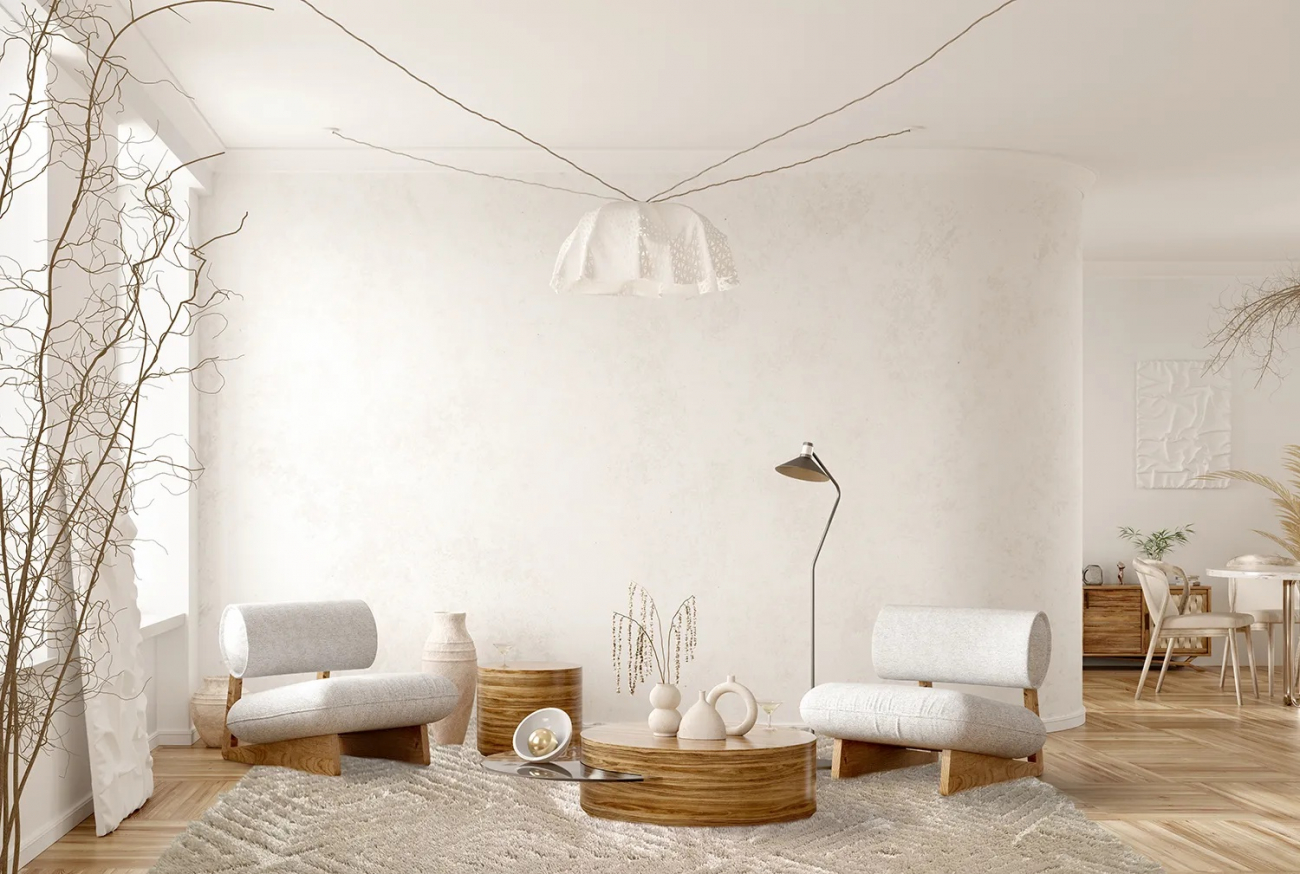 Vloerkleed 'Monti' 240x340cm - Beige