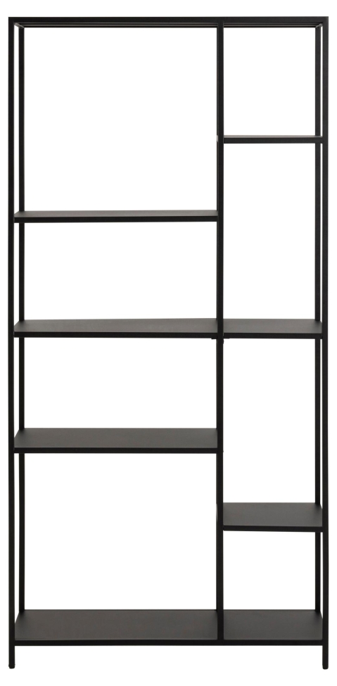 Boekenkast 'Newcastle' 165cm - Zwart