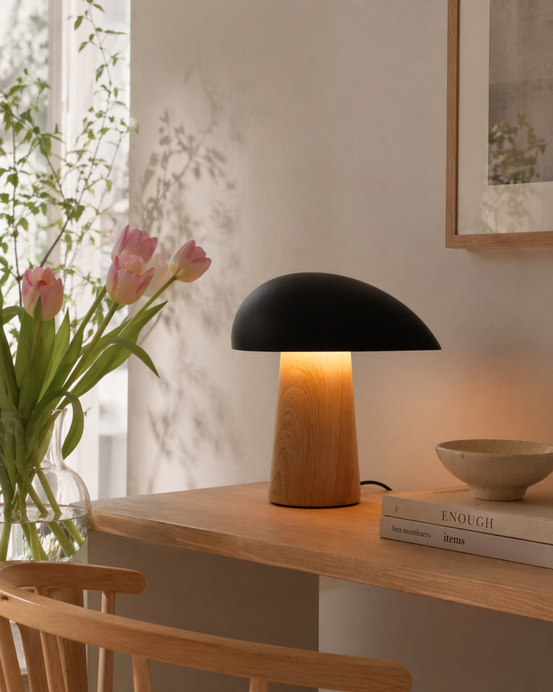 Lamp 'Karlskrona' - Natuur/Zwart