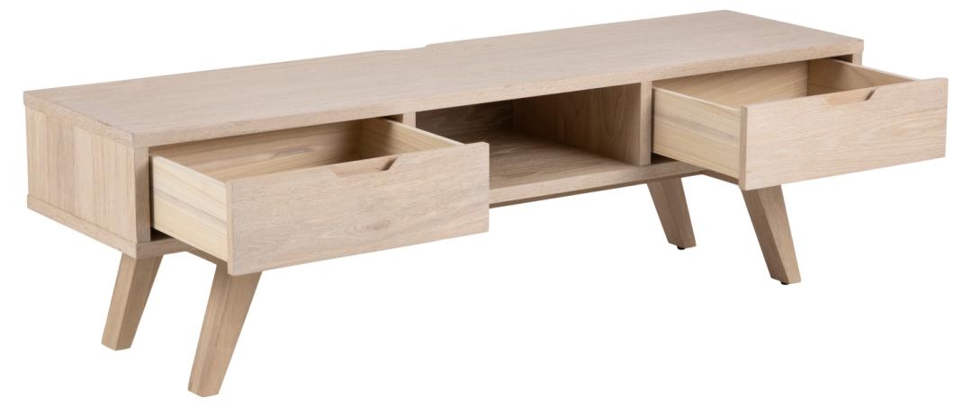 TV-Meubel 'Cefal' - Natuur/Wit