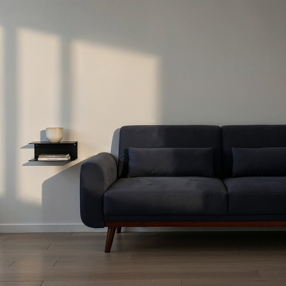 2-pack Wandplank 'Joliet' - Zwart