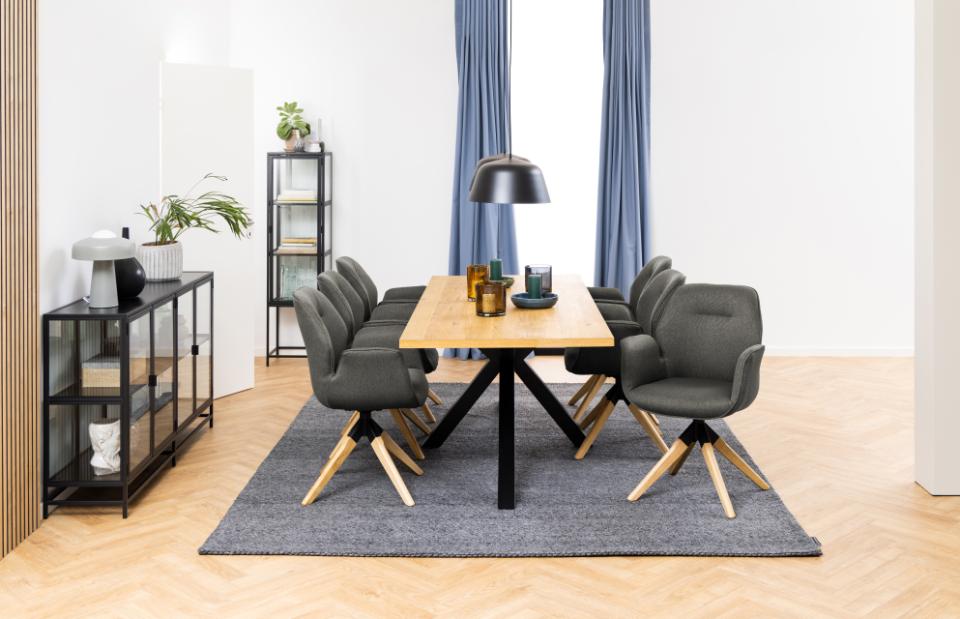 Stoel 'Bjuv' - Donkergrijs