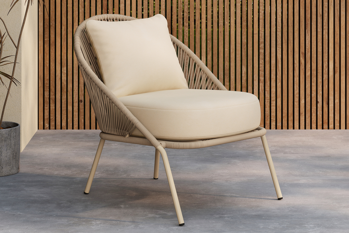 Loungestoel 'Luna' - Beige