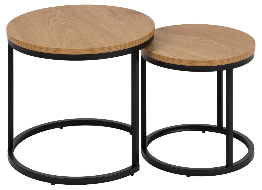 Salontafel 'Spiro' - Natuur/Zwart