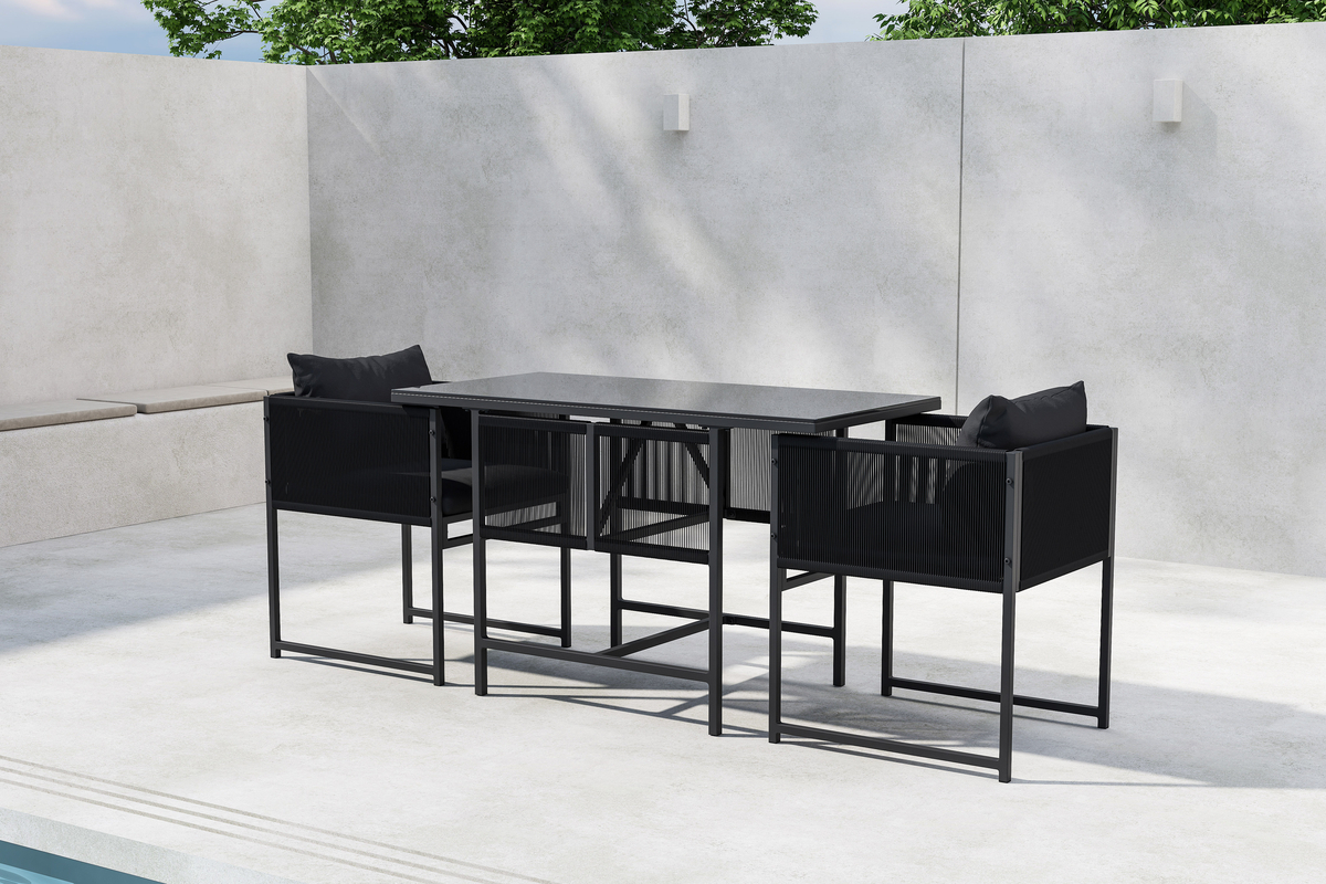 Eettafel 'Cala' - Zwart