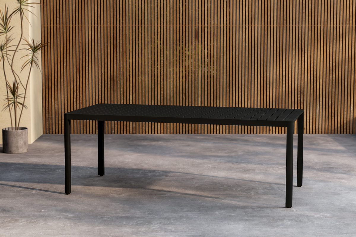 Eettafel 'Giardini' 200x72cm - Zwart