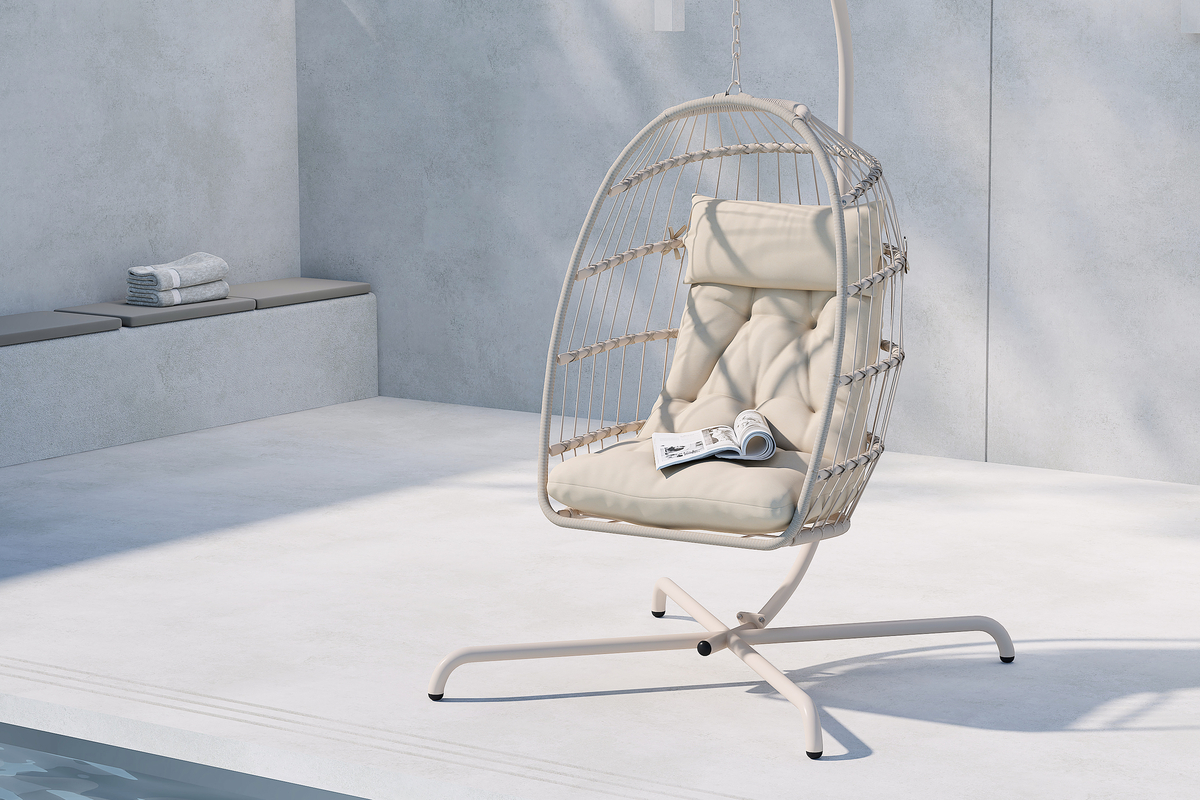 Hangstoel 'Trezza' - Beige