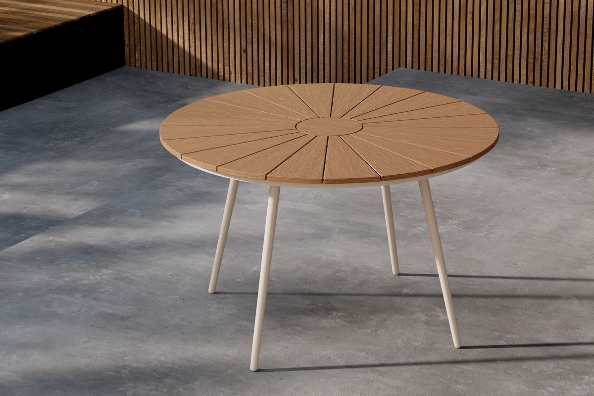 Eettafel 'San Vito' 120x74cm - Beige