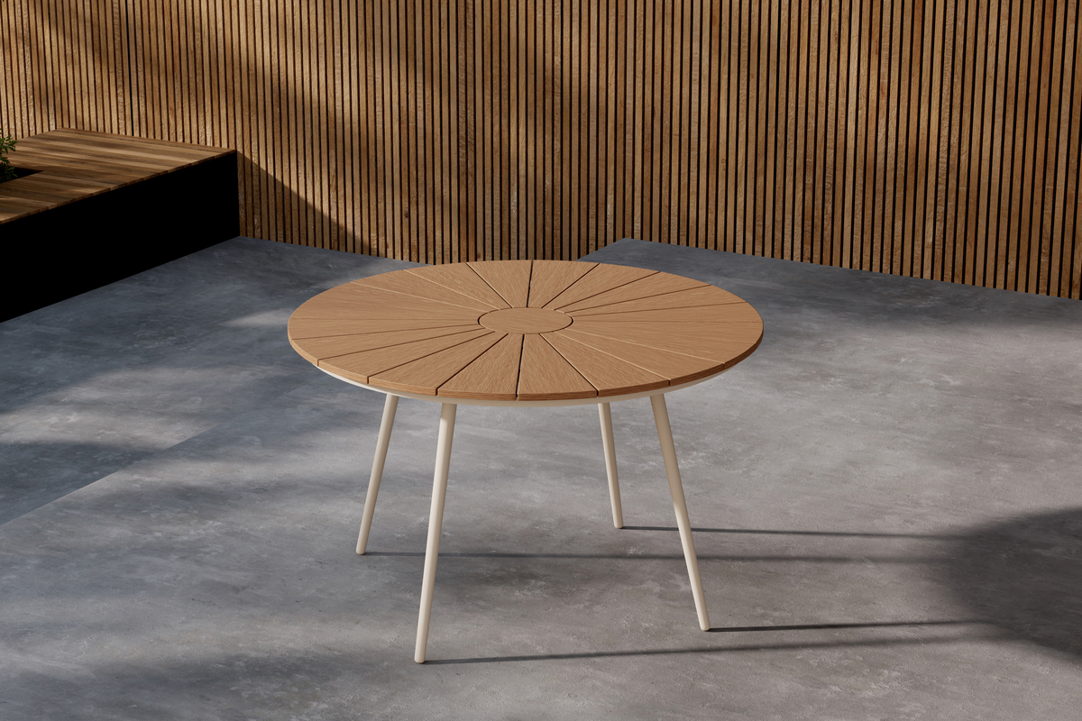 Eettafel 'San Vito' 120x74cm - Beige
