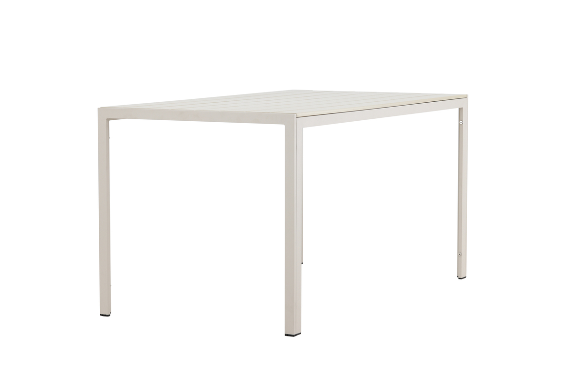 Eettafel 'Mirko' 140x74cm - Beige
