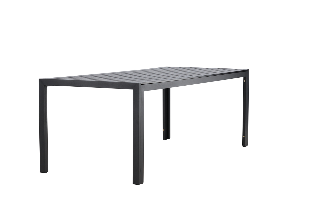 Eettafel 'Mirko' 205x74cm - Zwart