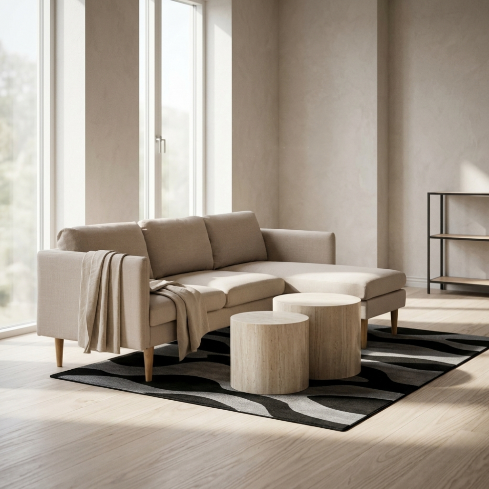 Salontafel 'Ponza' 2 delen - Beige