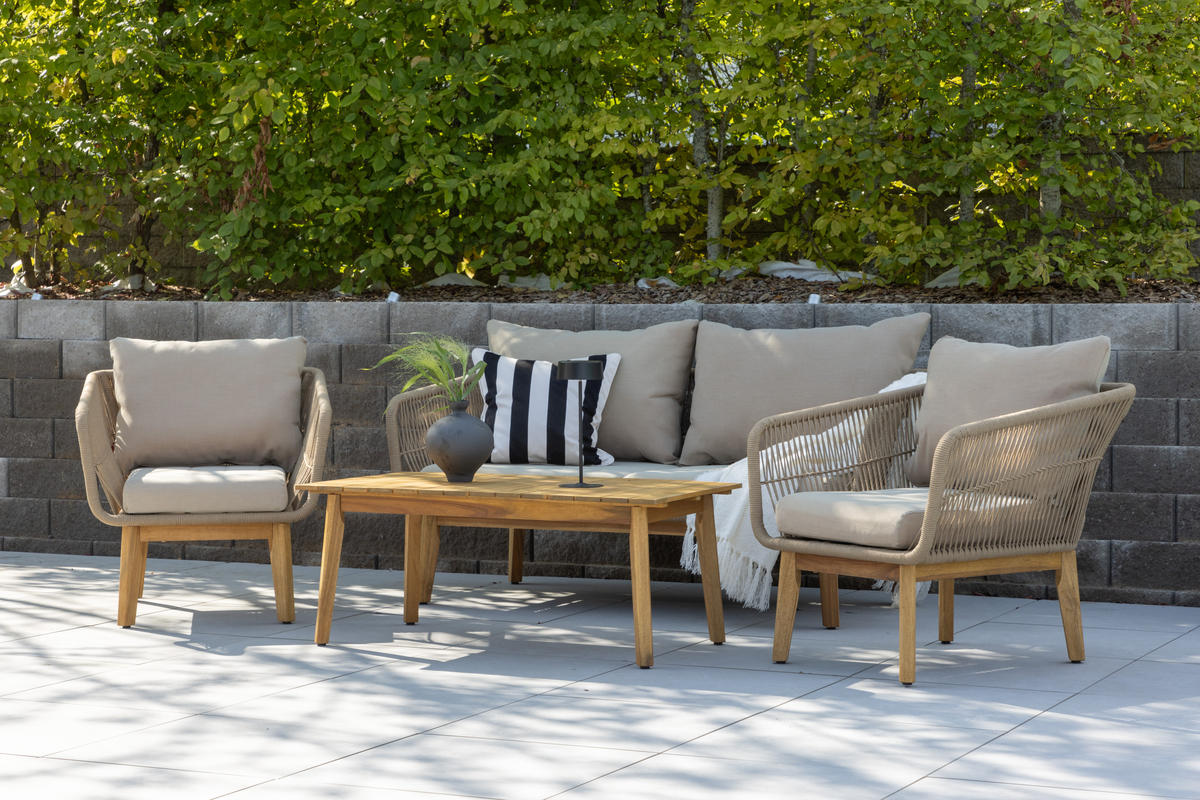 'Chania' loungeset - beige/natuurlijk