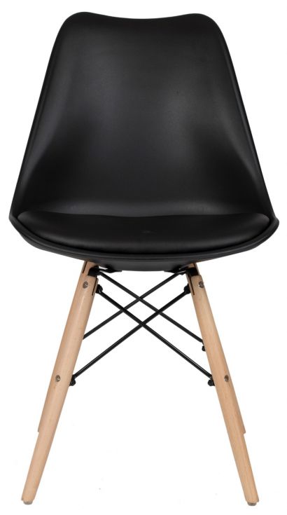 Stoel 'Milano' - Zwart/PU-leer