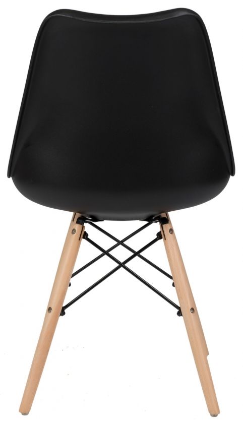 Stoel 'Milano' - Zwart/PU-leer