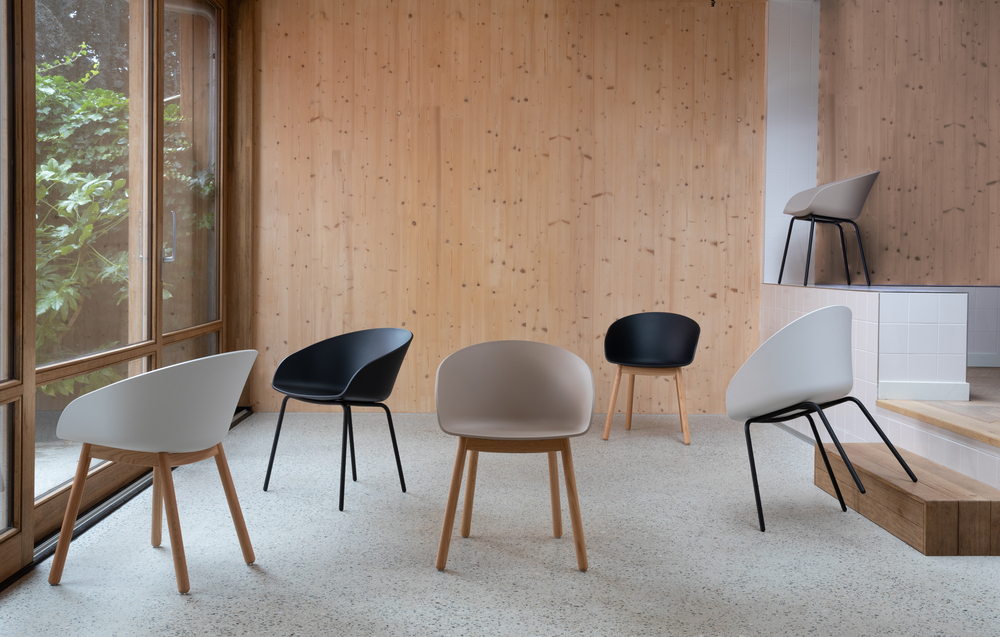 Fauteuil 'Void' - Natuur/Zwart