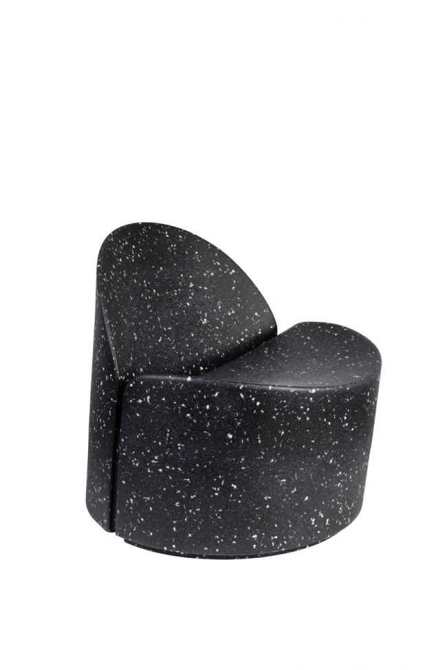 Stoel 'Bloom' - Zwart/Wit