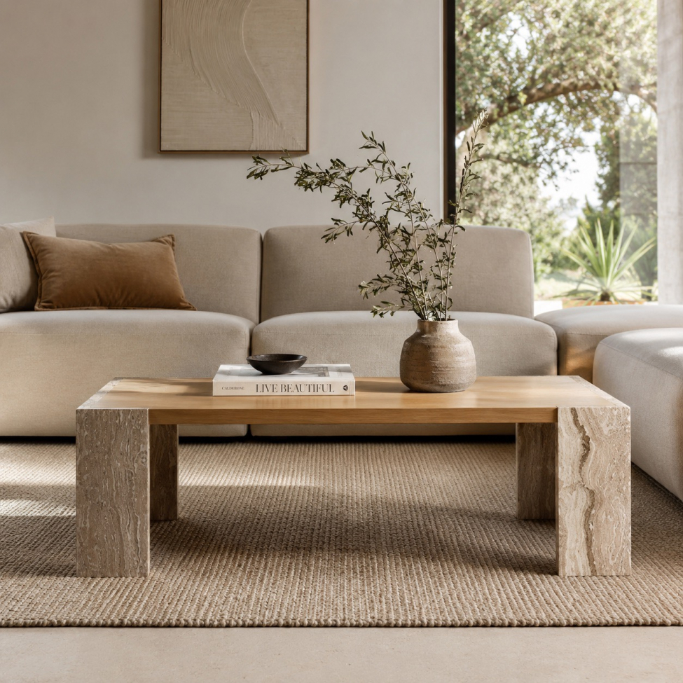 Salontafel 'Monte' 115x75cm - Naturel