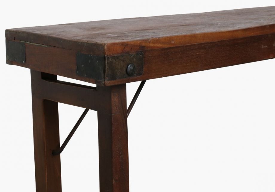 Uittrekbare bank 'Foldable' 160x30cm - Hout