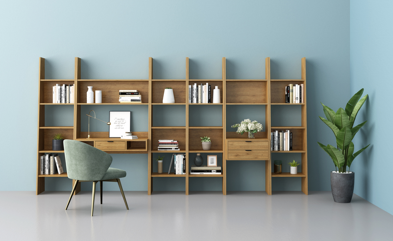 Bureau 'Berkley' - Eik/Natuurlijk