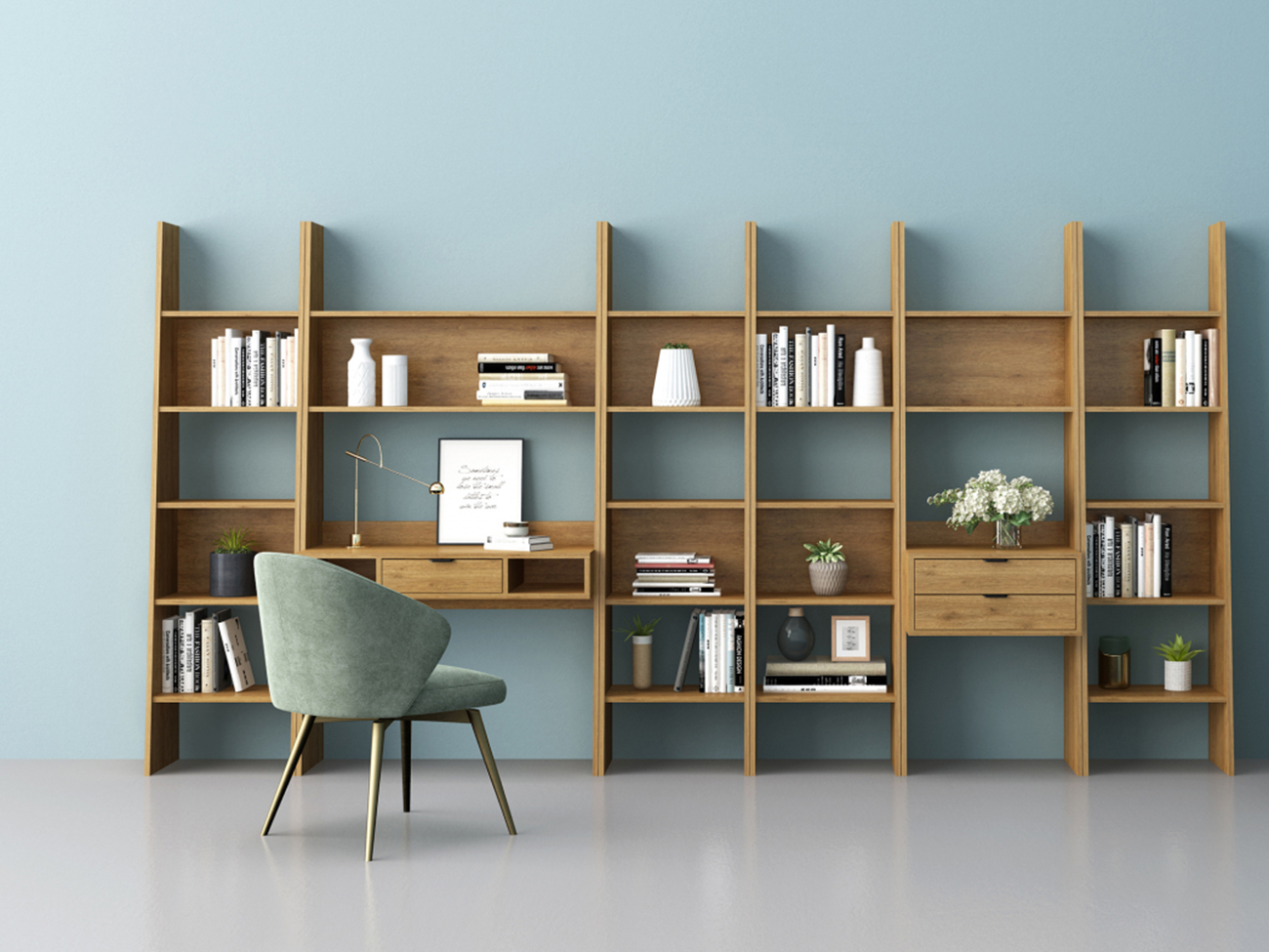 Boekenkast 'Berkley' - Eik
