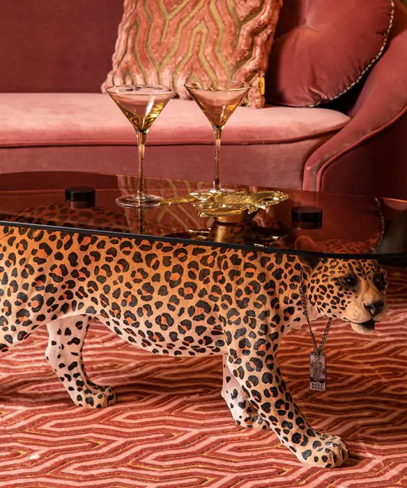 Salontafel 'Dope as hell' - Luipaard