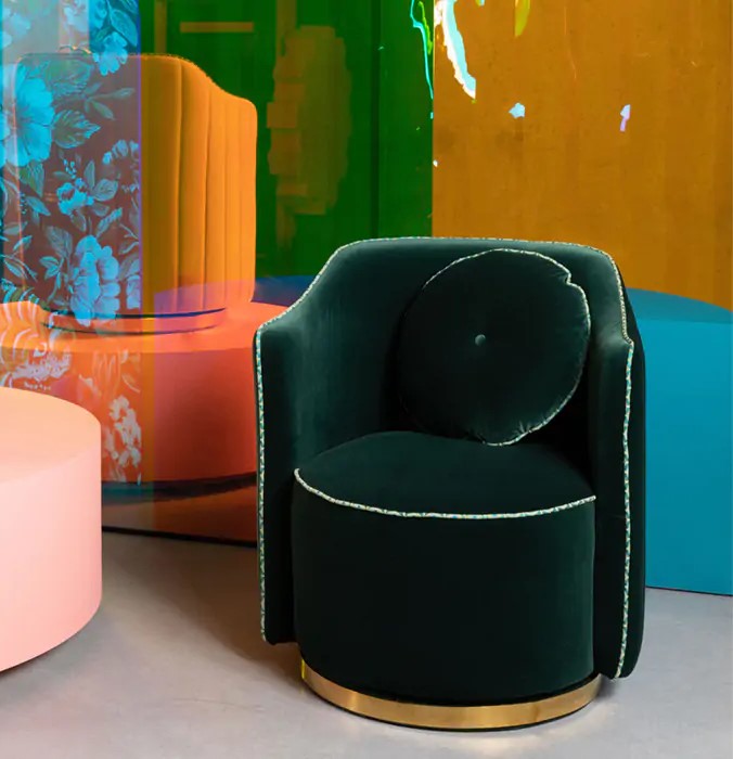 Fauteuil 'Sassy' - Groen