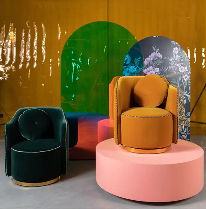 Fauteuil 'Sassy' - Geel