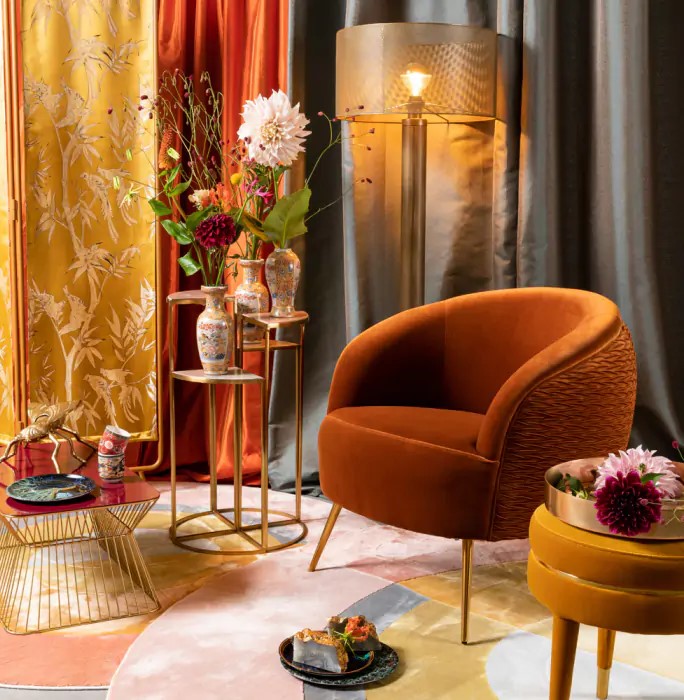 Fauteuil 'So curvy' - Oranje