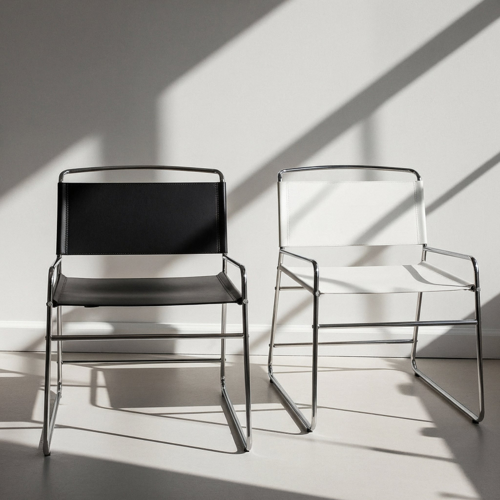 Stoel 'Lucca' - Zwart