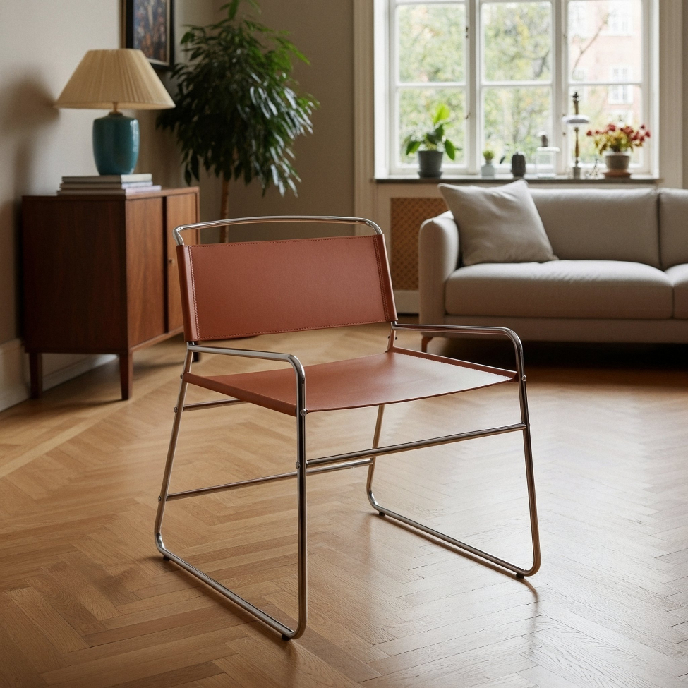 Stoel 'Lucca' - Bruin