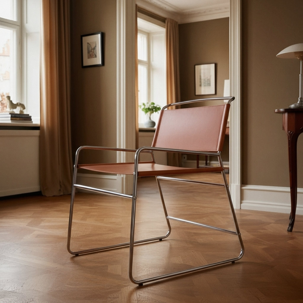 Stoel 'Lucca' - Bruin