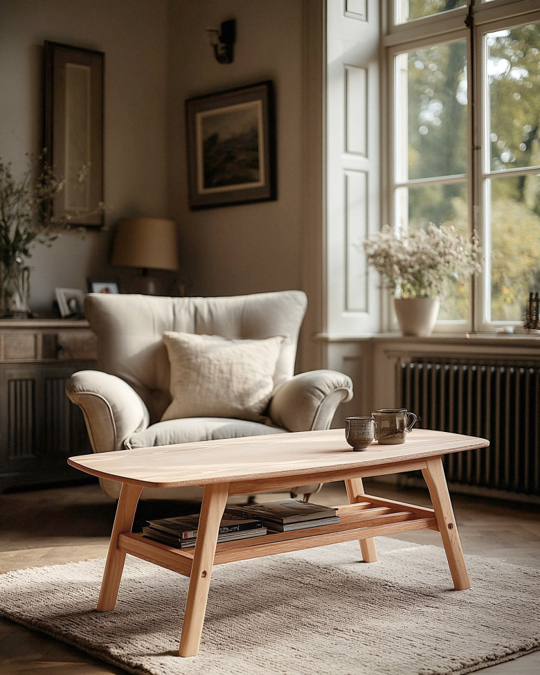 Salontafel 'Créme' - Natuurlijk