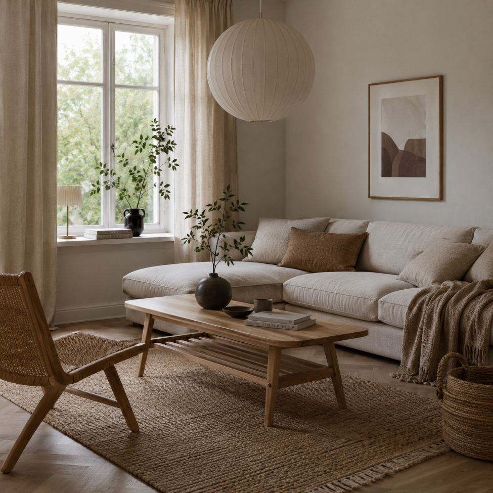 Salontafel 'Créme' - Natuurlijk
