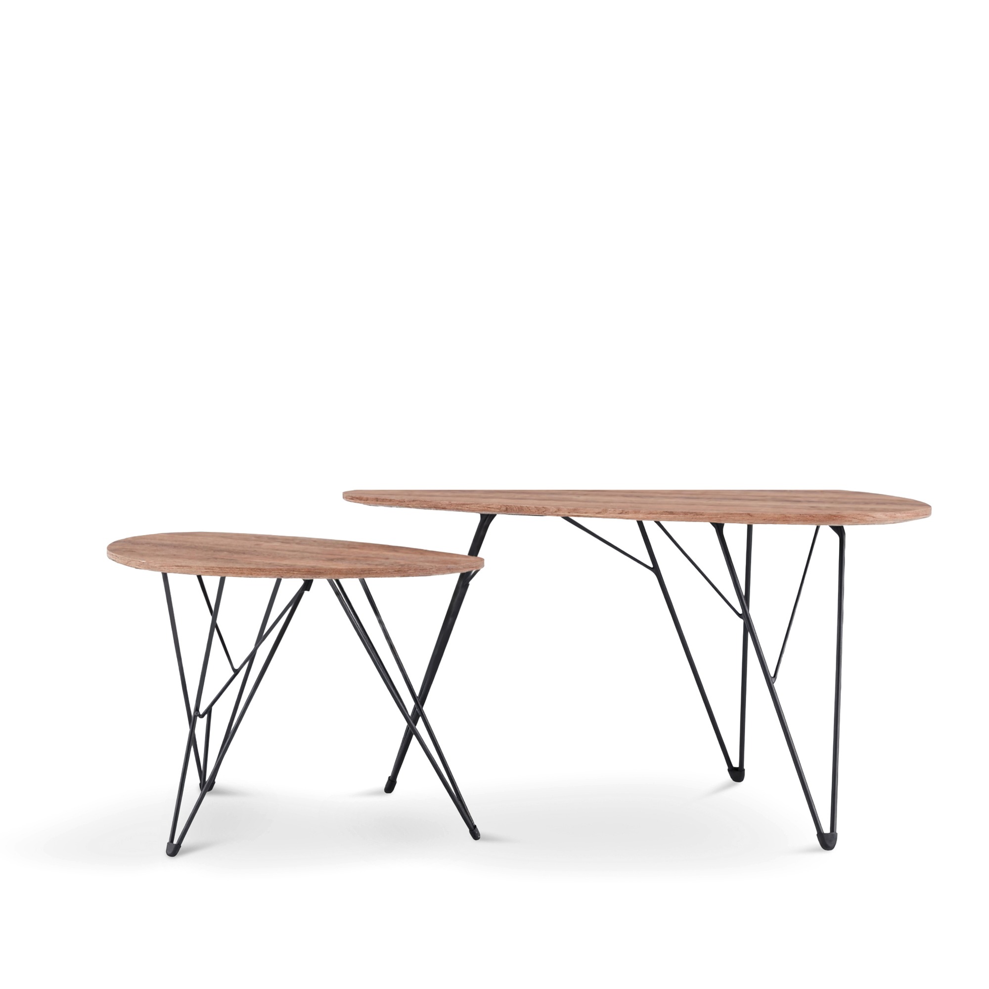 Salontafel 'Twin' 2 delen - Natuurlijk