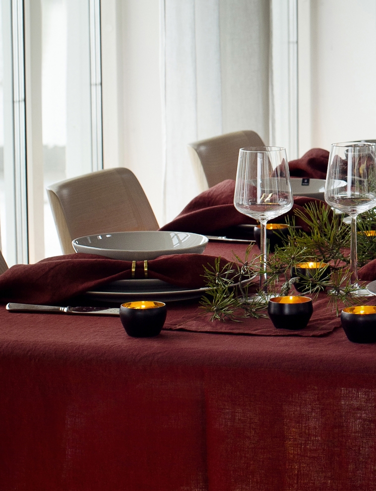 4-pack Servet 'Sunshine' 45x45 - Rood